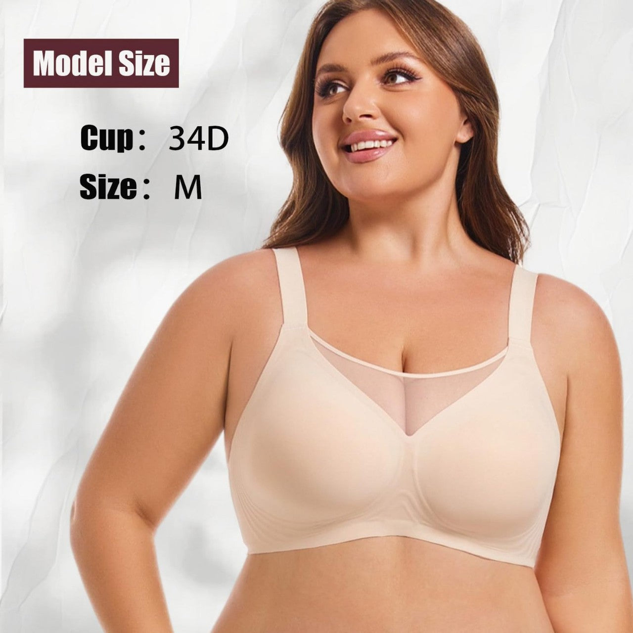 Seamless Wireless Minimizer Bra comfortable