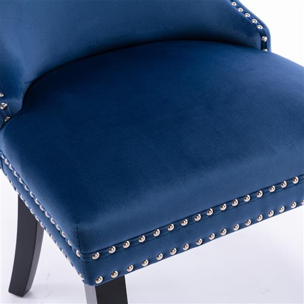 Soft-padded wing-back dining chair